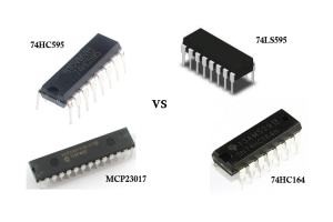 74HC595, 74LS595, 74HC164, और MCP23017 के बीच अंतर को समझना