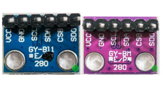 BMP28 vs BME280 PCB