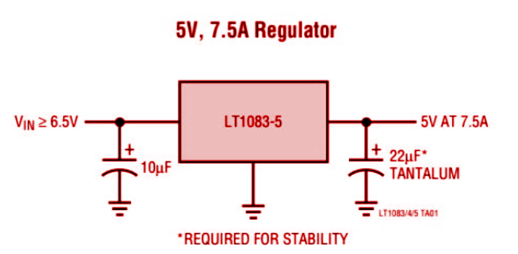 LT1085 Application Circuit