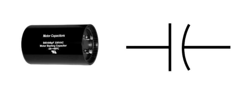  Motor Run and Start Capacitor Symbol